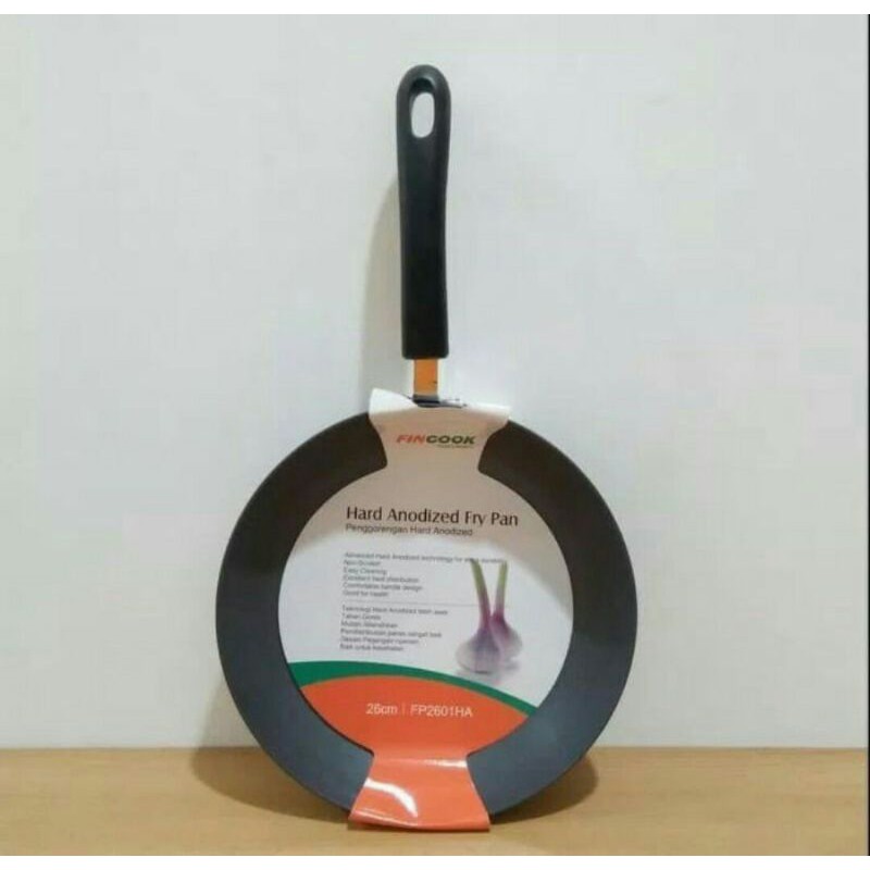 FP2601HA FRYPAN 26cm FINCOOK HARD ANODIZED / WAJAN FINCOOK FP-2601 HA / FRY PAN FINCOOK FP 2601HA