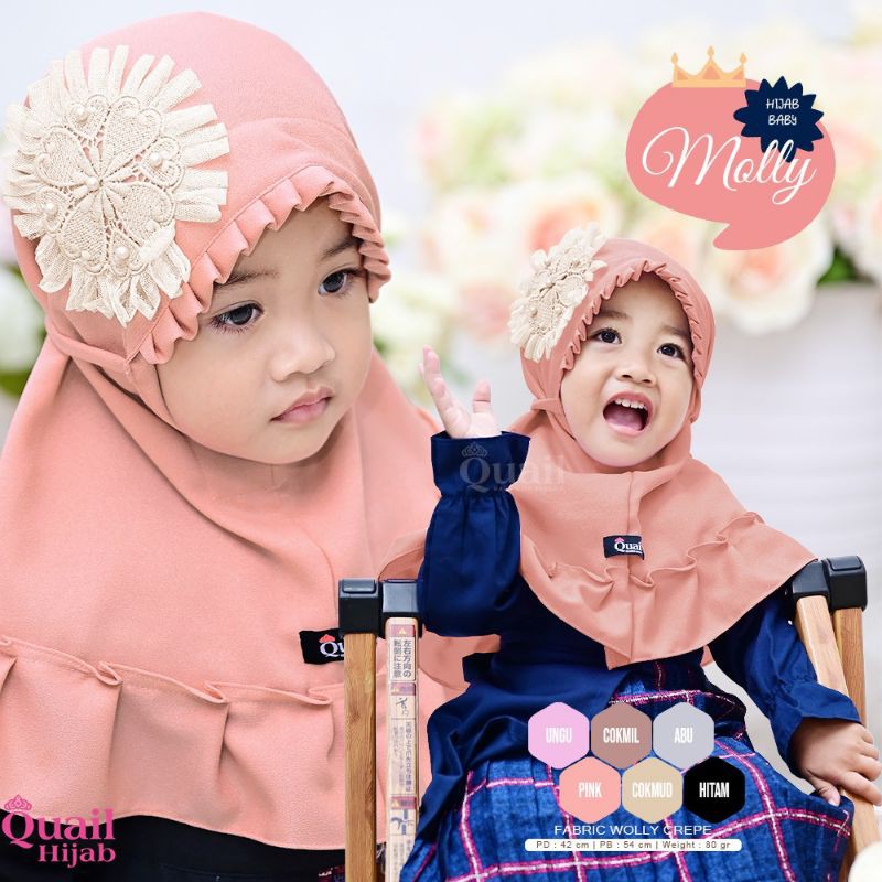 Jilbab Baby Quail model MOLLY