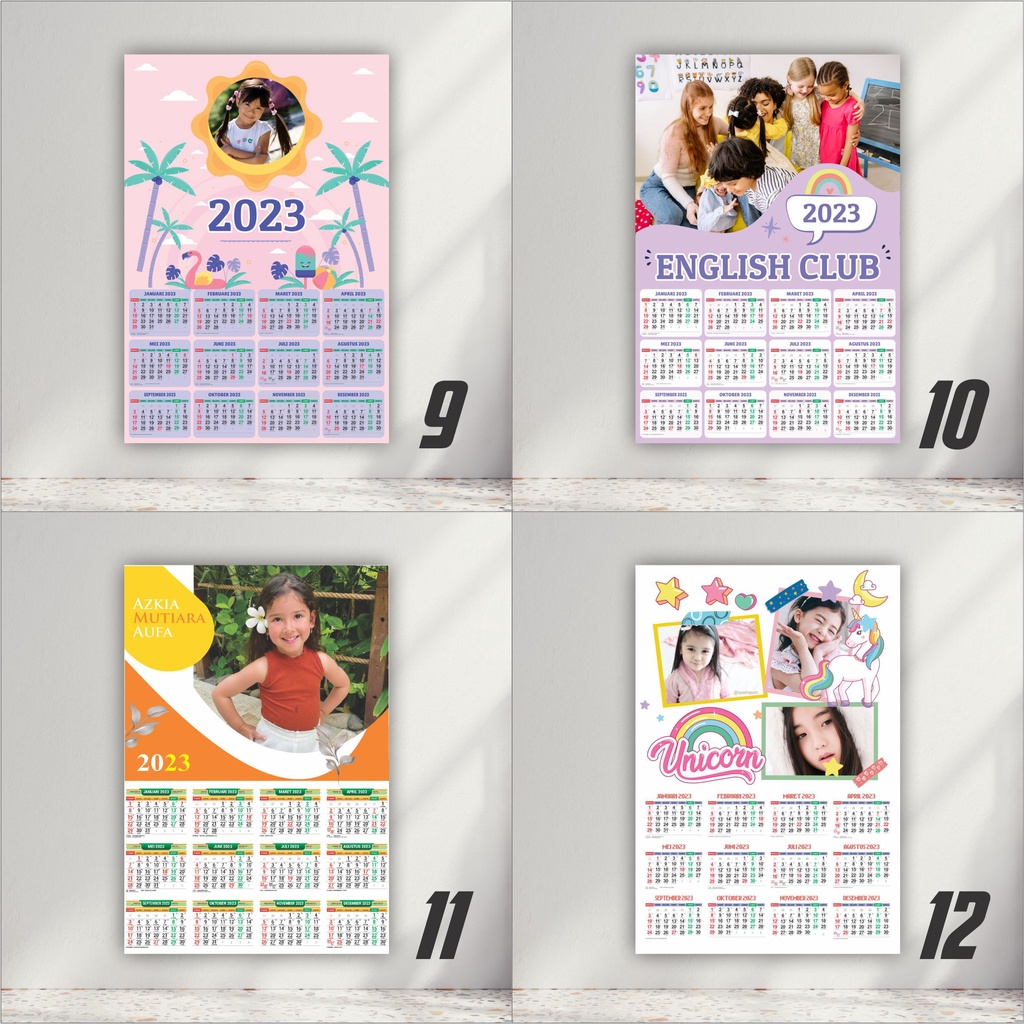 KALENDER 2023 CUSTOM FOTO,TANPA PO BISA COD/BAYAR DITEMPAT