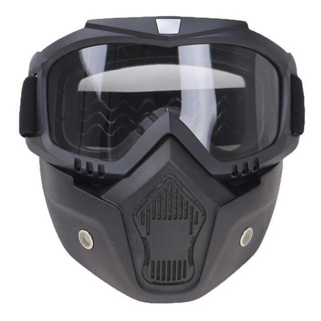 TaffSPORT BOLLFO Kacamata Goggles Mask Motor Retro Windproof - MT-01 ( Mughnii )