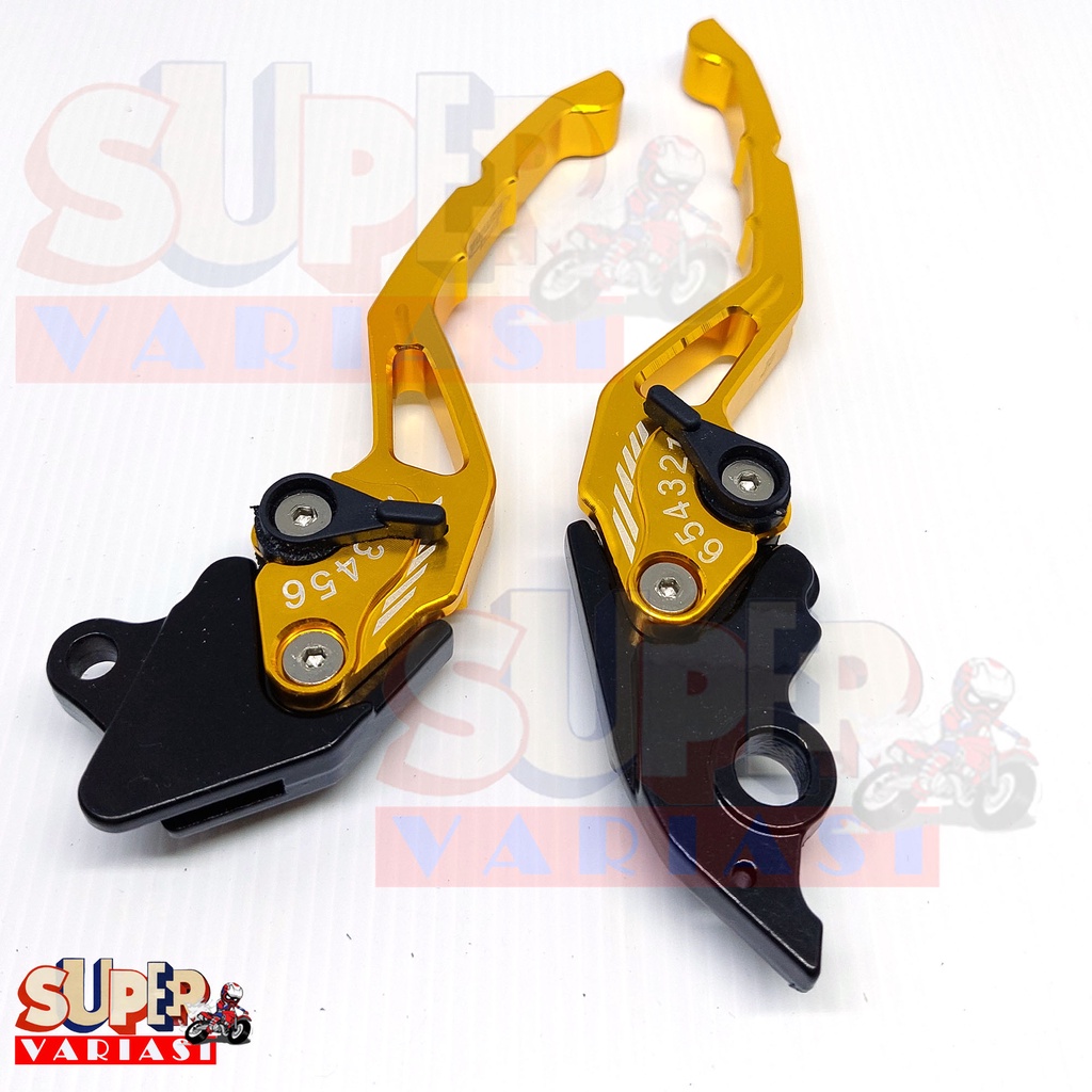 HANDLE SATU SET VARIO 150 /125 NEW LED BEAT DELUX NEW BEAT STREET SCOOPY RING 12 KIRI KANAN GOLD