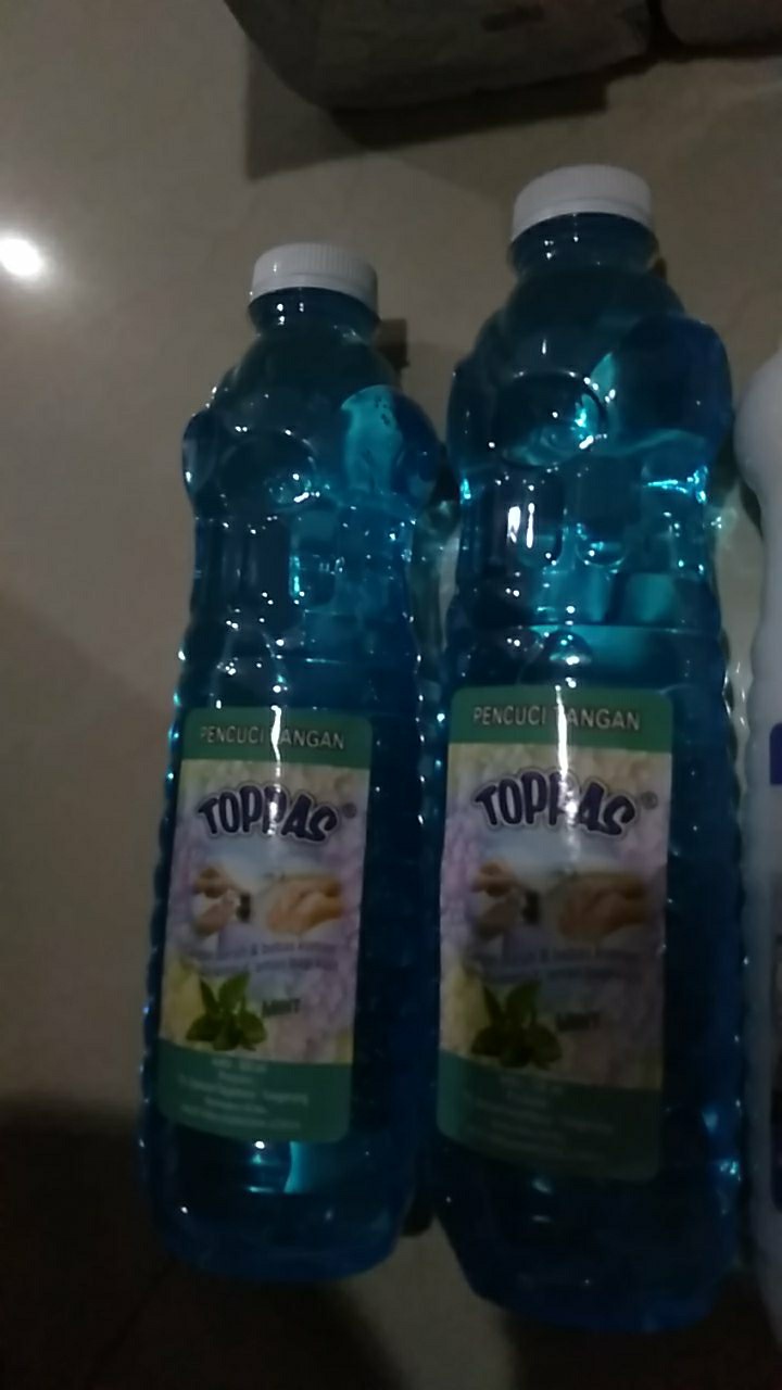 Sabun Cuci Tangan 500ml Merk Toppas Varian Mint