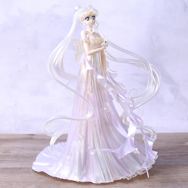 15cm Sailor Moon Tsukino Usagi Gaun Pengantin Tokoh Anime Mainan Boneka Dekorasi Kue