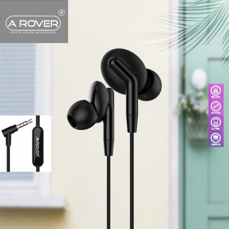 AROVER R105 Earphone Headset In Ear KING BASS Class Grade AAA - Garansi