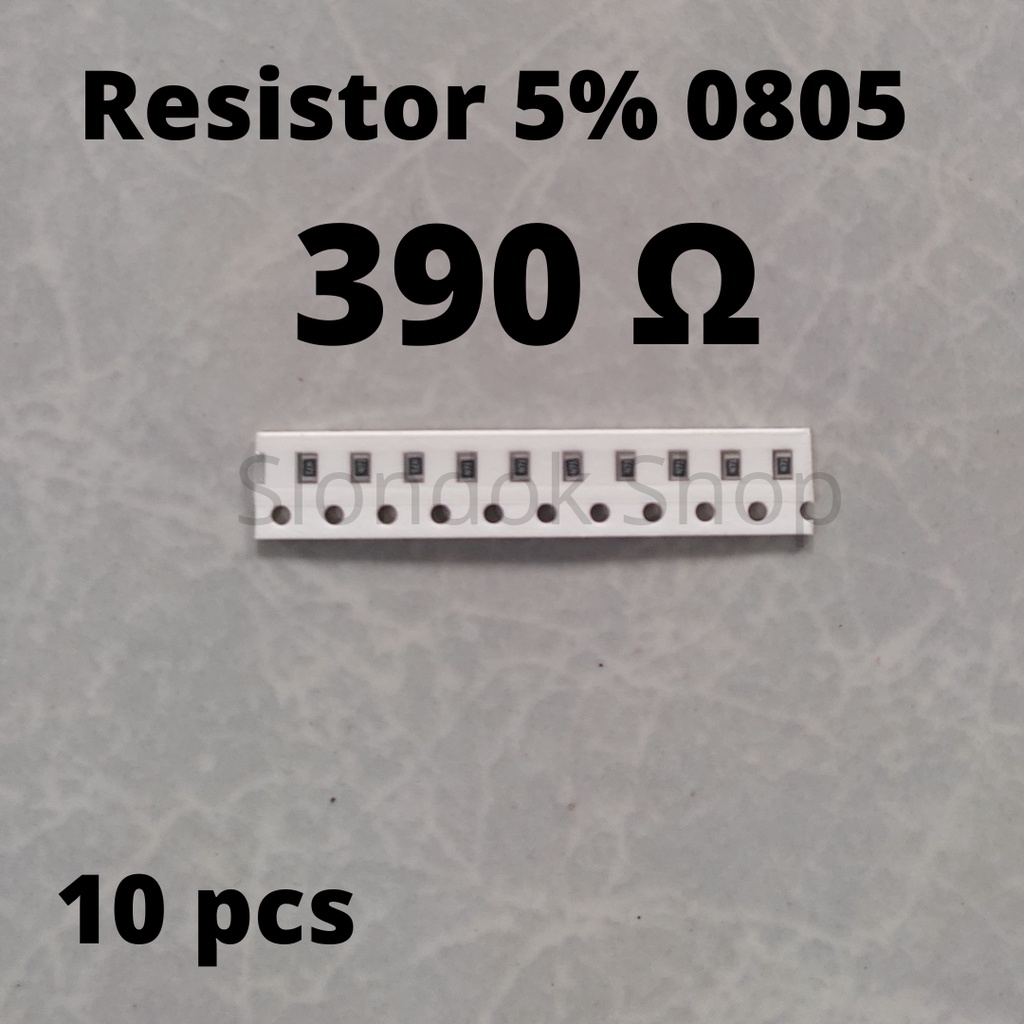 Resistor SMD 0805 390R / 390 ohm 5% @10pcs
