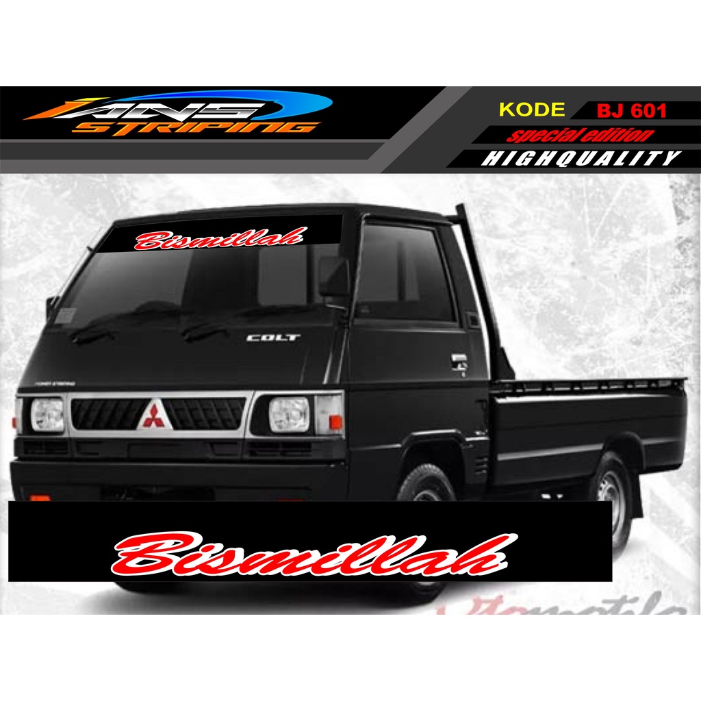 STIKER KACA DEPAN MOBIL L300 / GRANDMAX / PICK UP / CARRY / STIKER KACA DEPAN MOBIL PICK UP / DECAL STIKER PICK UP BJ601