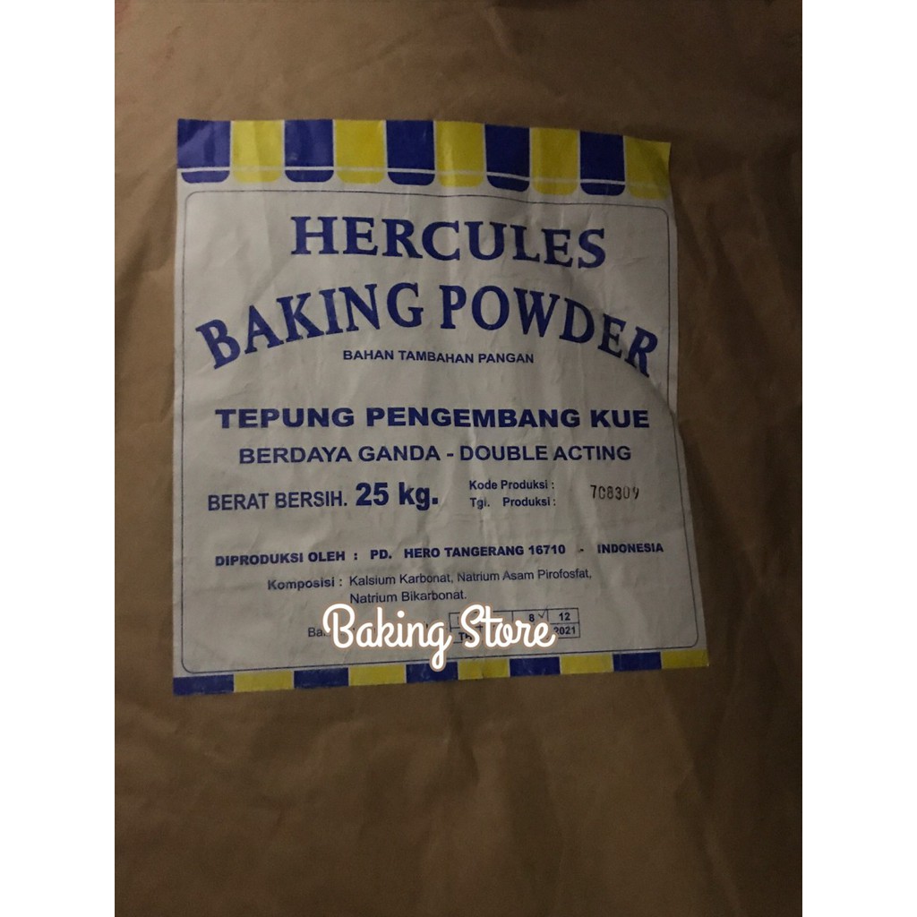 Baking Baking Powder Hercules Double Acting - Repack 500gr