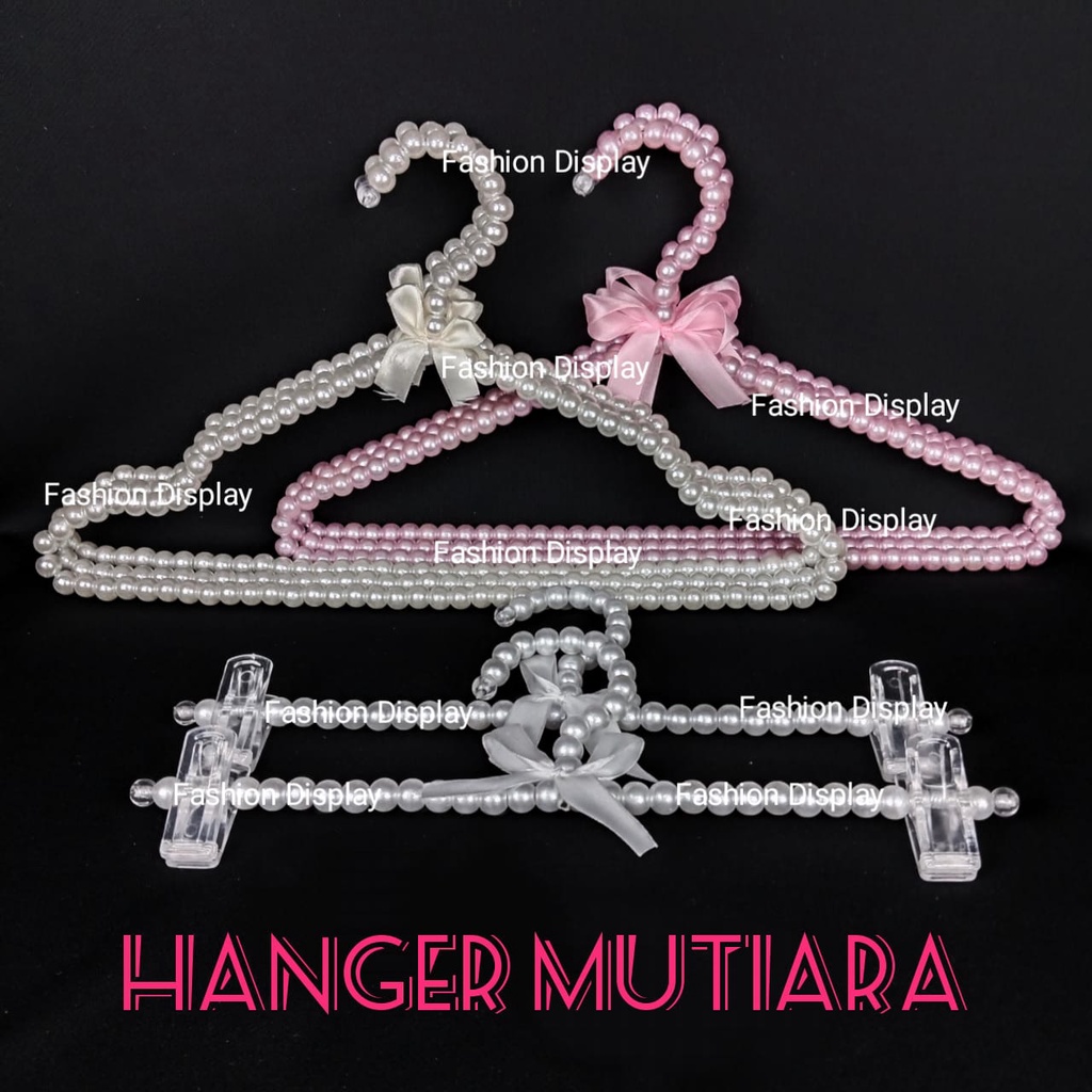 Hanger Mutiara Gantungan Baju Monte Mute Premium Hanger Korea Hanger Unik Hanger Butik Boutique-BH