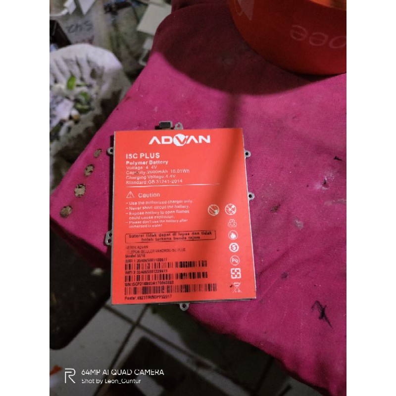 Baterai Advan i5C Plus Original