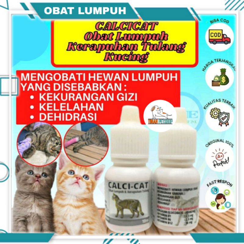 OBAT LUMPUH CALCI CAT KUCING CALCI CAT OBAT KEJANG DEHIDRASI KERAPUHAN TULANG