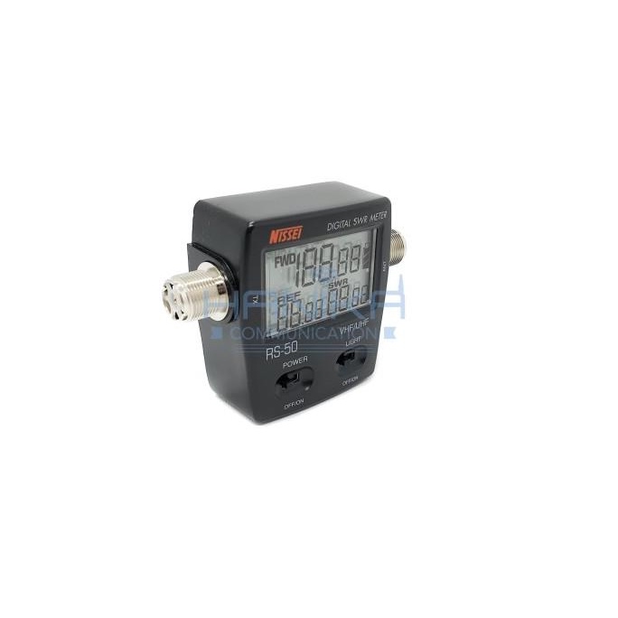 Nissei RS-50 Digital SWR Watt Meter VHF UHF Portable Radio Rig HT RS50