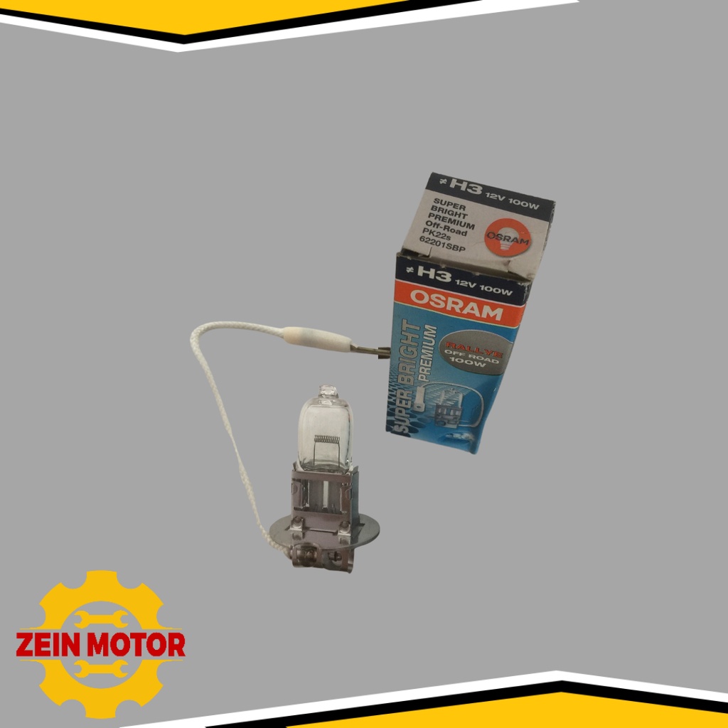LAMPU-DOP-BOHLAM DEPAN HALOGEN SEPEDA MOTOR H3 12V 100W OSRAM