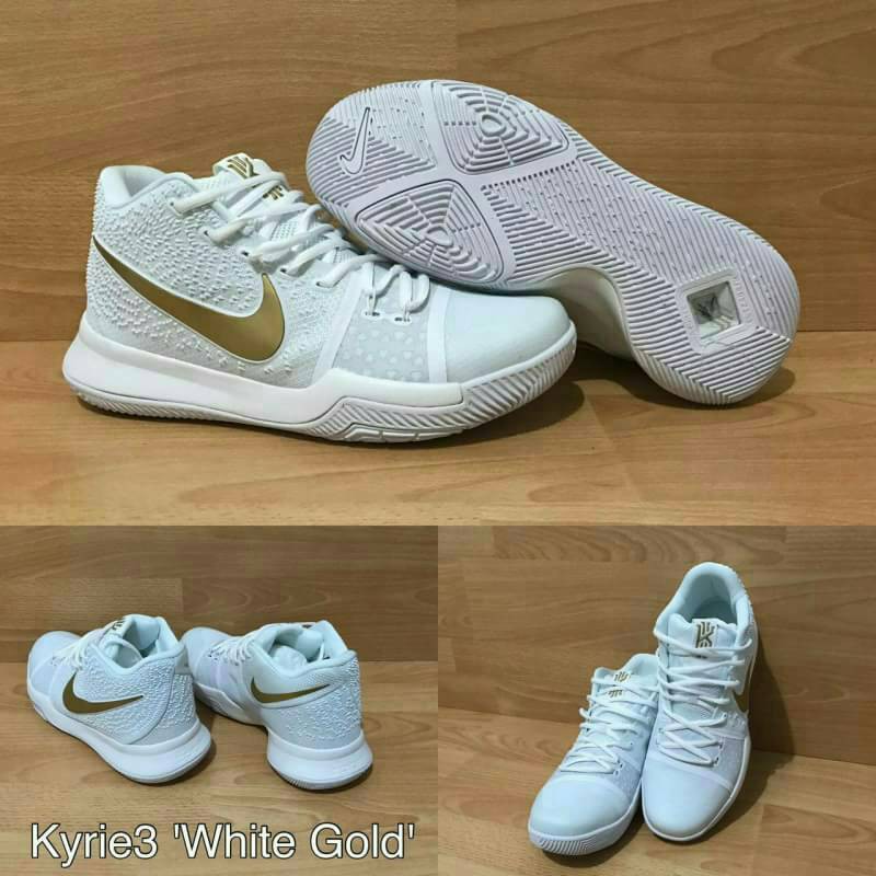 all white kyrie 3s