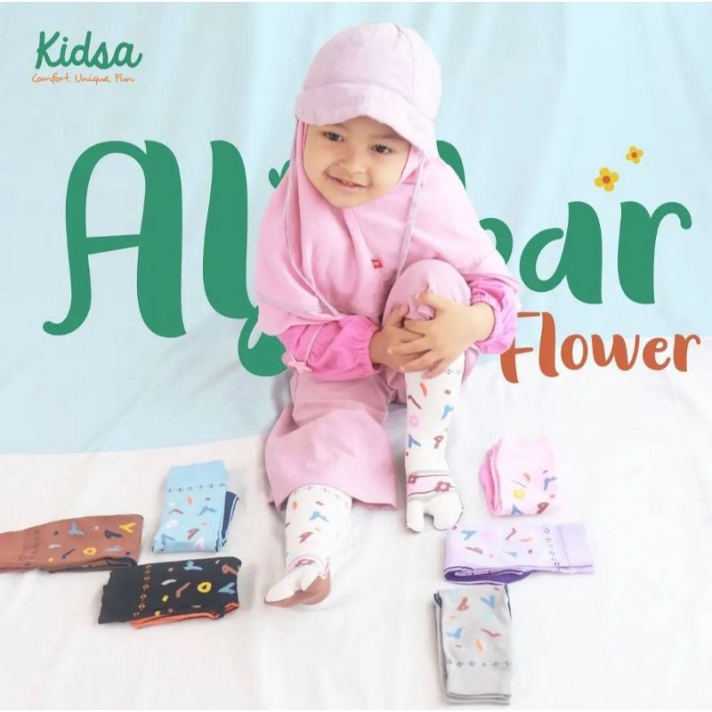 Kaos Kaki Anak Kidsa Motif Flower Aljabar by Kanik | Kidsa Polka Aljabar