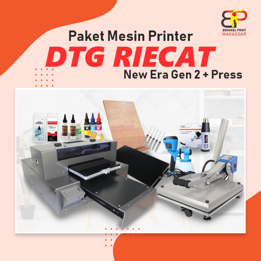 Paket Mesin Printer DTG Riecat New Era Gen 2