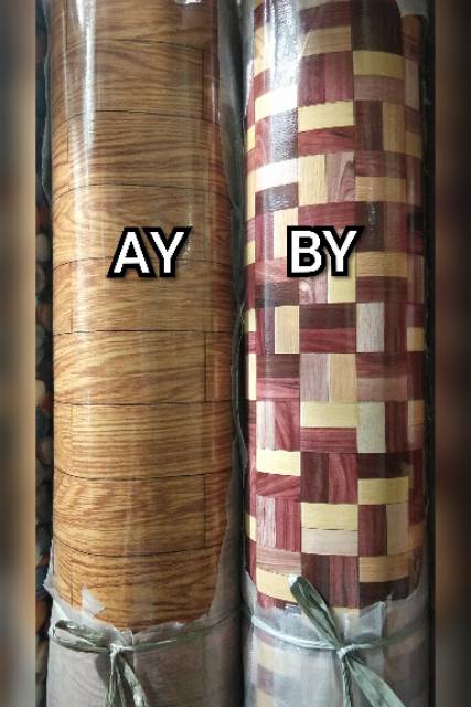 Perlak Lantai Karpet Vinyl Spons Meja Dinding Lebar 2 meter Tebal Motif Batik