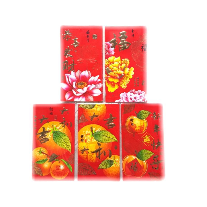 

Angpao Imlek Panjang 1 Pack isi 6 pcs Ukuran 9x17 cm