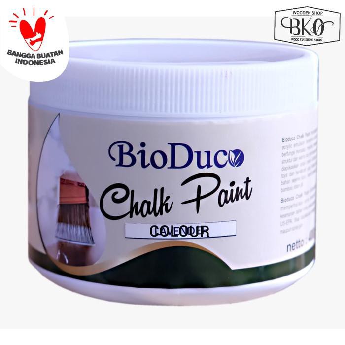 

Cat / Perlengkapan / Paket 20 All Colour Bio Duco Chalk Paint Biovarnish Waterbased 400Gr