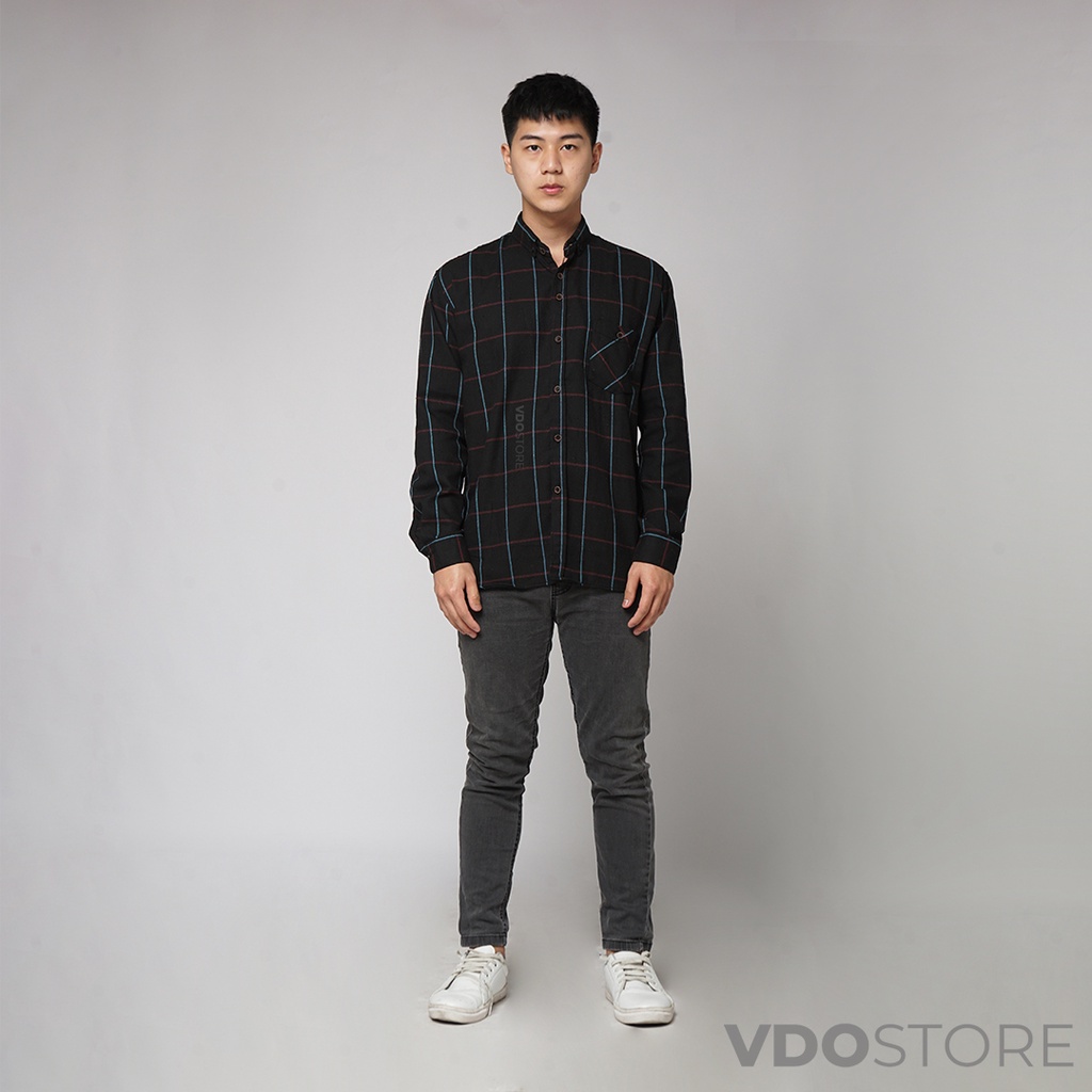 KEMEJA FLANEL PRIA 04 RED AND BLUE WINE - M L XL - KEMEJA LENGAN PANJANG VDOSTORE DEWASA BAJU FLANNEL TANGAN PANJANG HITAM NAVY ABU MOTIF KEMEJA COWOK MURAH DEWASA SANTAI TEBAL KUALITAS IMPORT BAJU CATUR PANEL FANEL