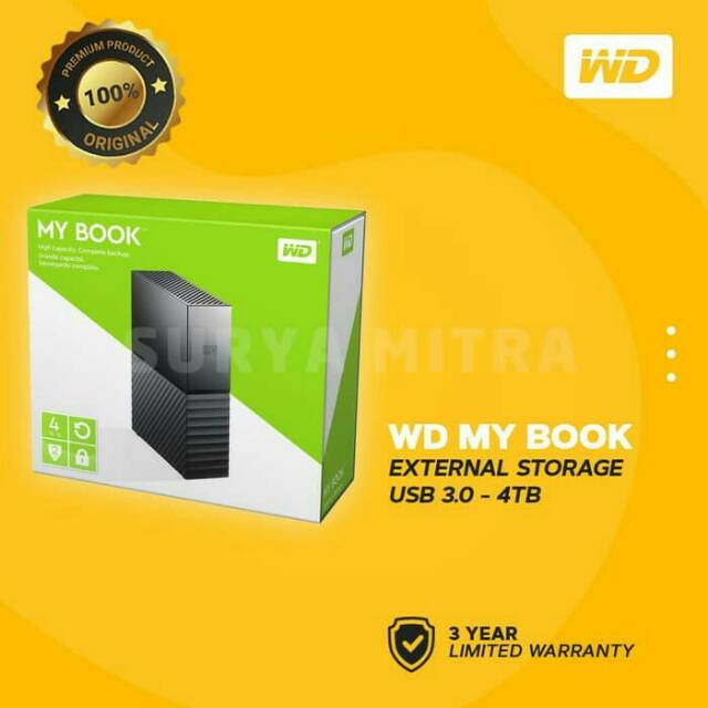 Hardisk Eksternal WD My Book 4TB