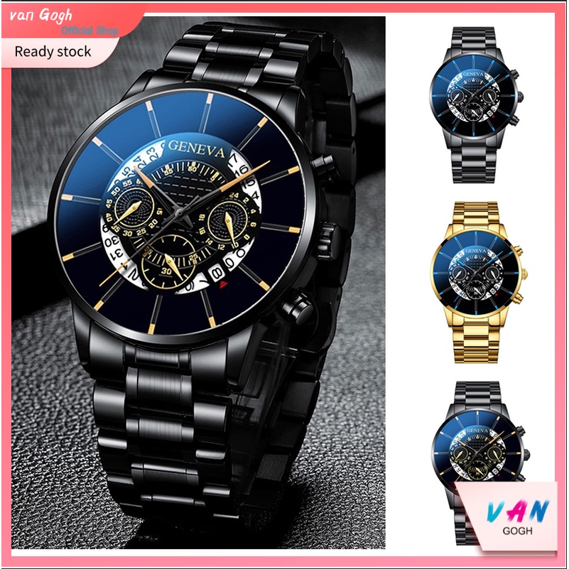 COD ✔ Jam Tangan Pria Anti Air ORI REELOK 004 Luxury Bisnis Quartz Watch