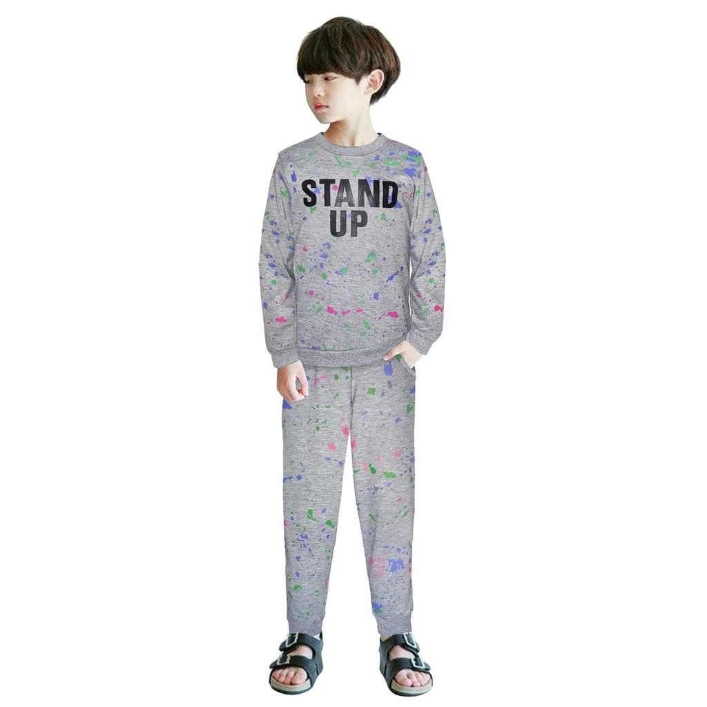 Setelan Anak Sweater Set Jogger Panjang Anak Unisex Bahan Babyterry Usia 1 Tahun Sampai 12 Tahun