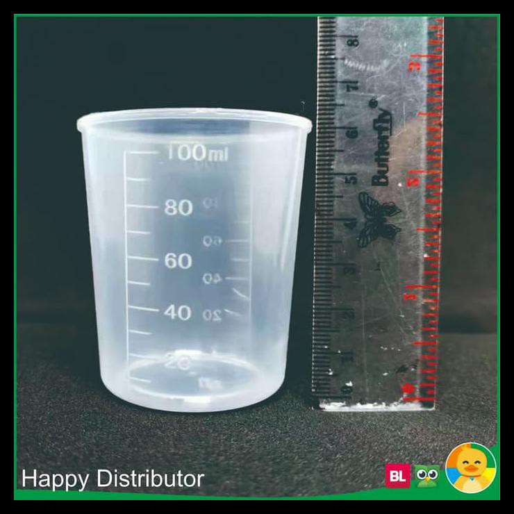 Gelas Takaran Plastik 100 Ml Gelas Ukur Plastik 100 Ml Anti Pecah Shopee Indonesia