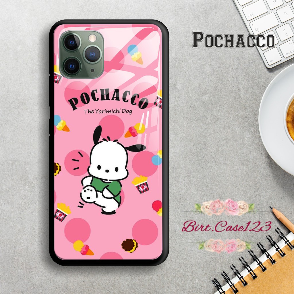 Back case glass POCHACCO Samsung J2prime G530prime A01 CORE A20 A30 A20s A50 A50s A21s A01 BC1537