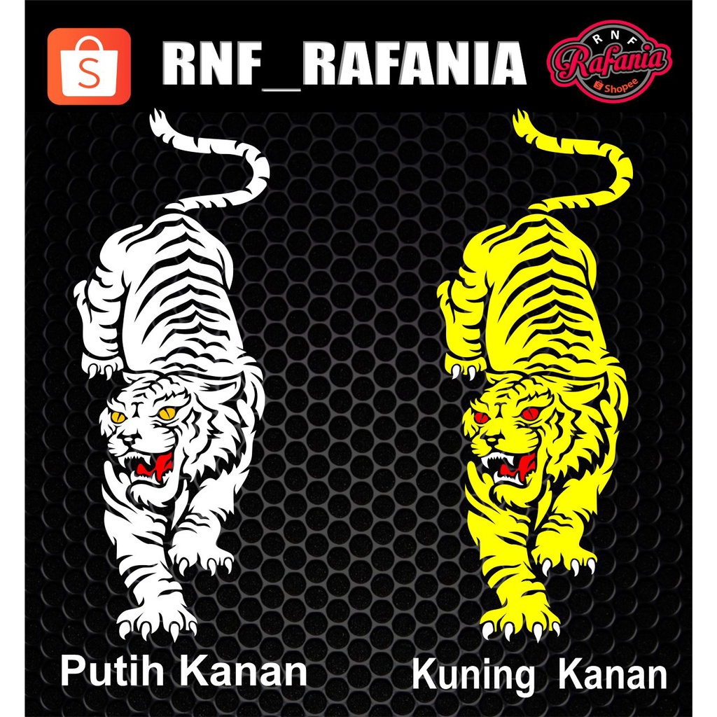 STICKER MACAN HARIMAU CUTTING PART 1