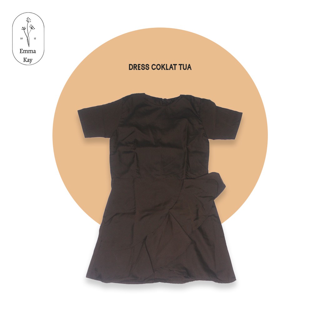 D063 DRESS COKLAT TUA
