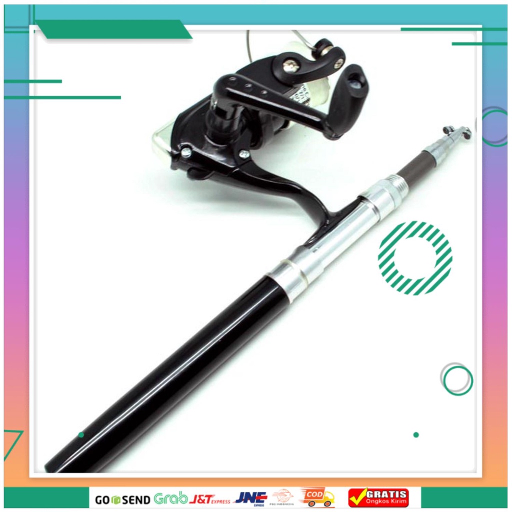 (BISA COD) FTIHSHPMini Portable Extreme Pen Fishing Rod Length 1.5M
