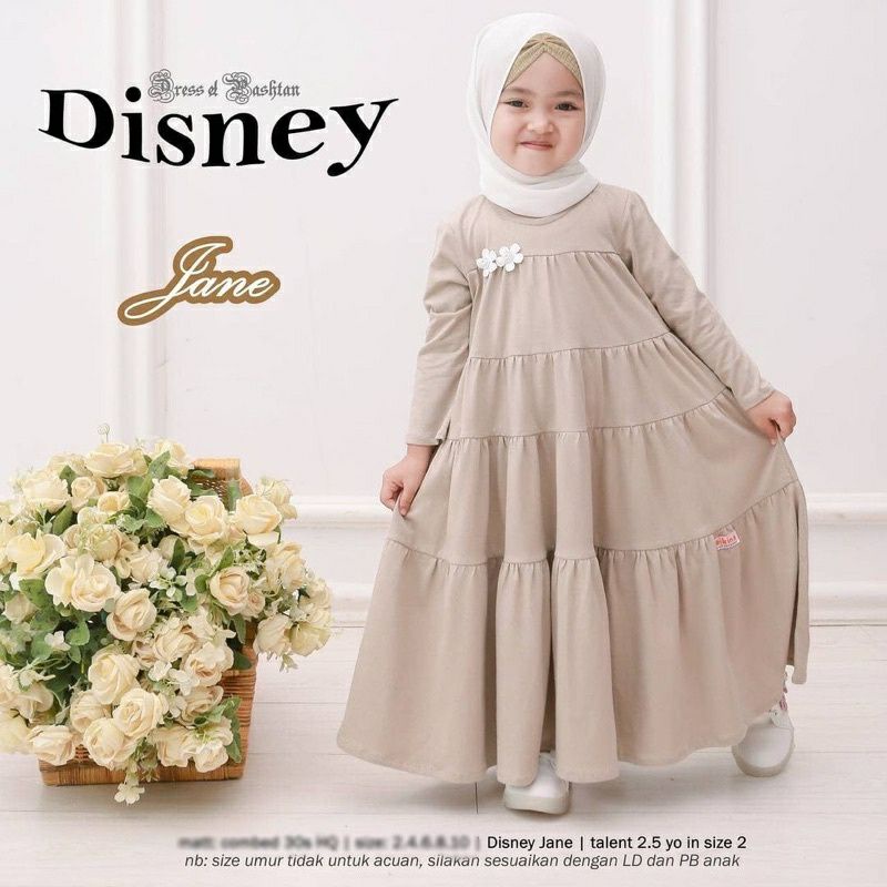 GAMIS ANAK PEREMPUAN DISNEY KIDS 5-11TAHUN