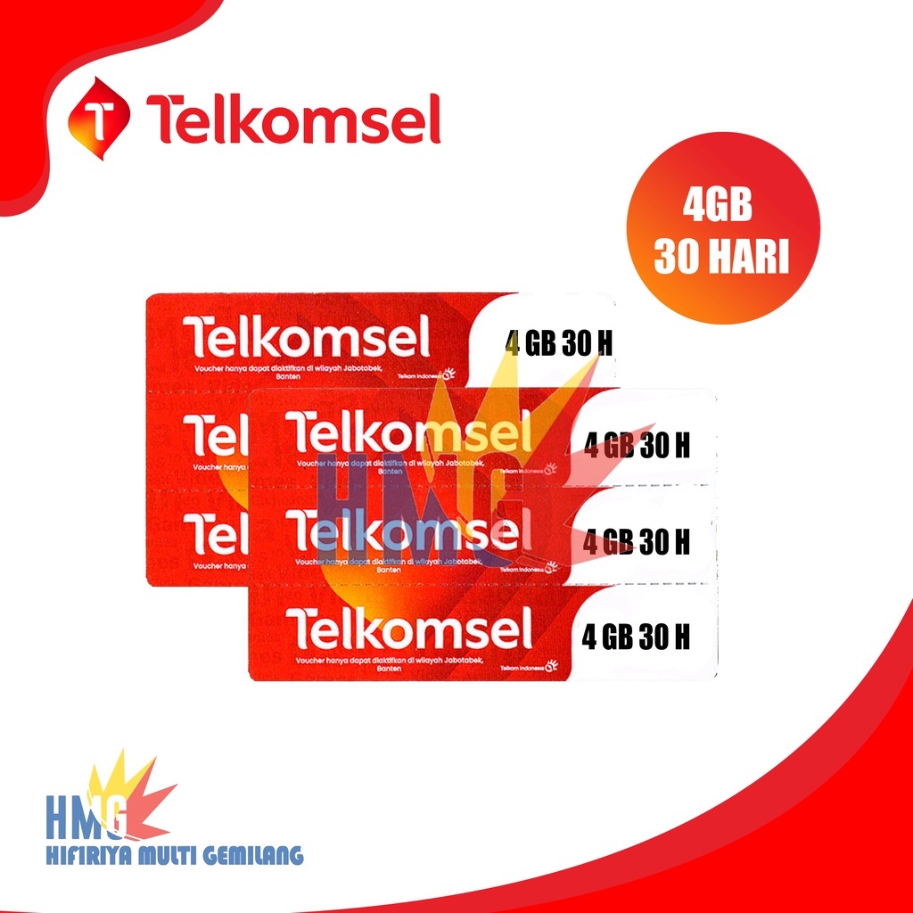 Voucher Telkomsel (simpati) data 4GB MURAH