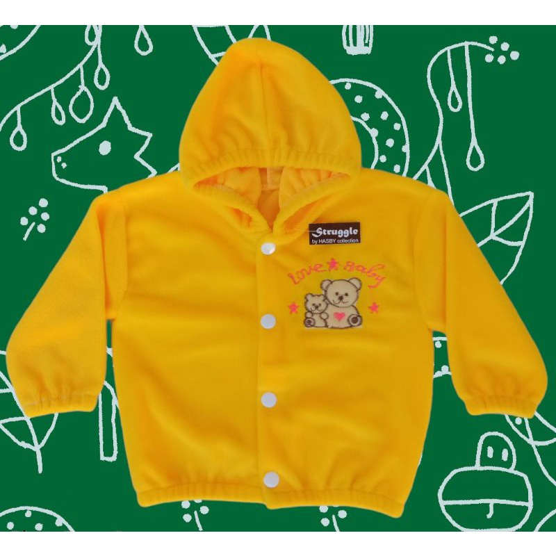 JAKET BAYI BULU MURAH-Kuning