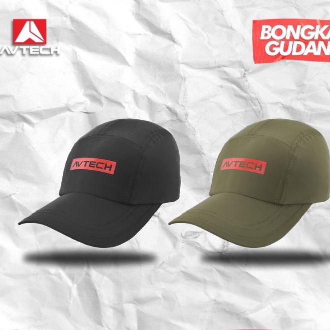 Topi AVTECH//Bongkar Gudang//Topi 5 Panel