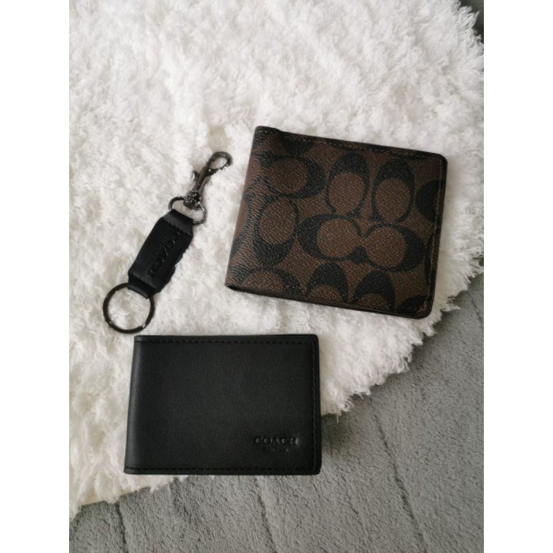 Coach Compact ID Signature Wallet set