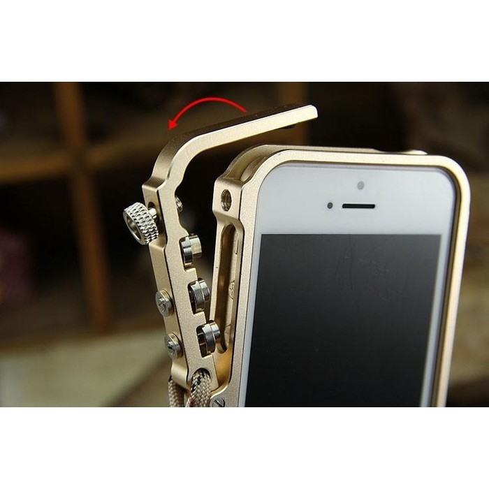 Trigger Metal Bumper Case Untuk iPhone 4/4s dan 5/5s