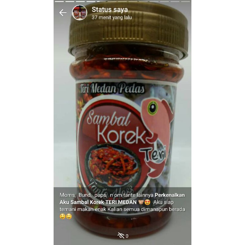 

Sambal Korek Tante Yess Teri Medas