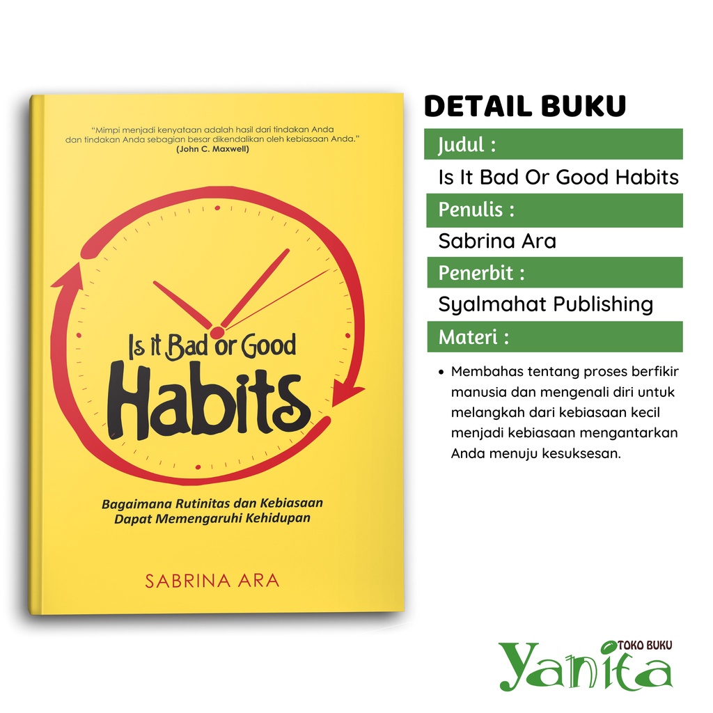 Syalmahat Publishing Paket Buku Motivasi Psikologi Self Improvement Sayangi Dirimu Berhentilah Menyenngkan Semua Orang, Is It Bad Or Good Habits, Inspirasi Sukses &amp; Bahagia, Ayah &amp; Bunda