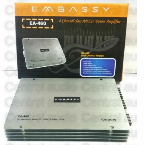 POWER/AMPLIFIER MOBIL EMBASSY EA -460 4CHANNEL