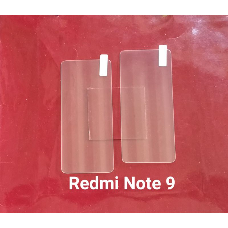 Tempered glass Xiaomi Redmi Note 9 . Note 9 pro anti gores kaca bening transparan screen guard pelindung layar