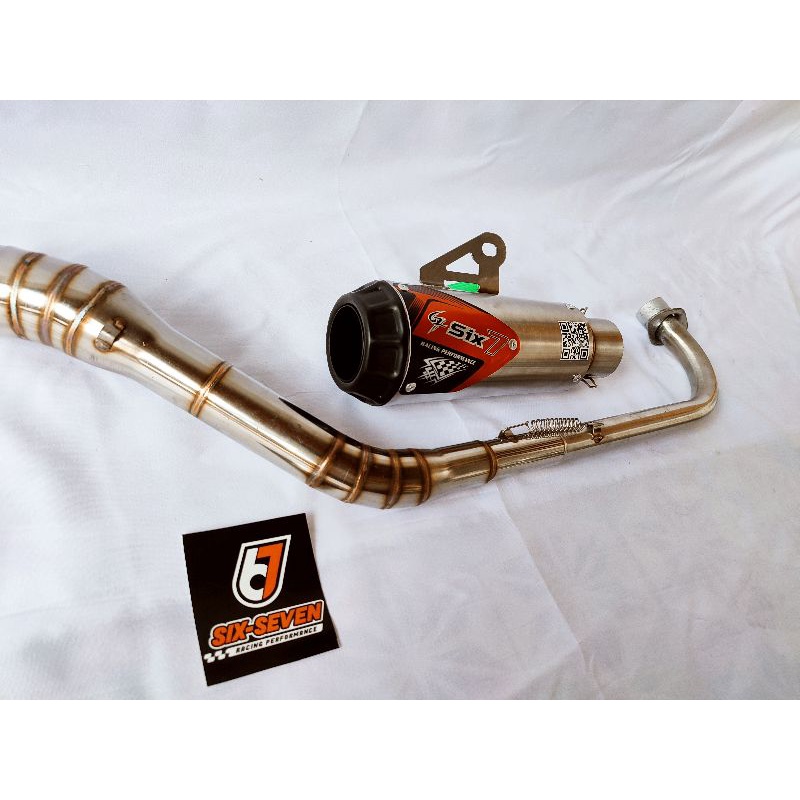 knalpot racing original six seven for gtx bebek modif Jupiter vega supra x 125 blade revo absolut mo