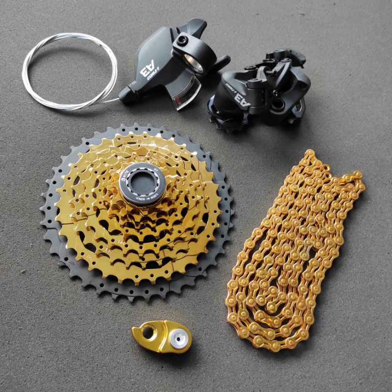 Groupset 8 Speed 40T / RD Shifter Ltwoo A3 / Sprocket Syte 40T / Rantai VG Sport 8 Speed