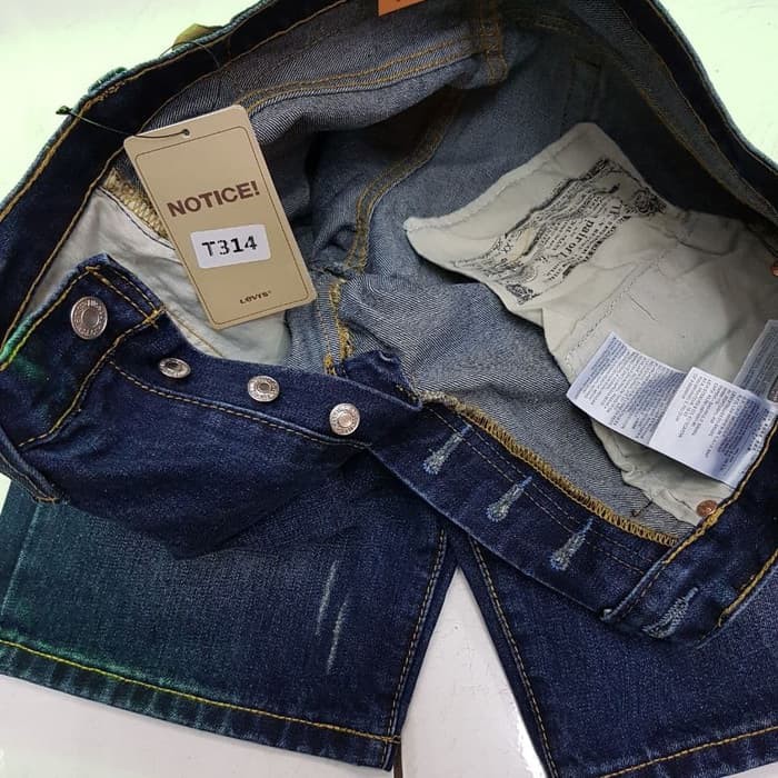 NEW FB CELANA PENDEK JEANS LEVI'S 501 ORIGINAL BIRU DODGER PRIA