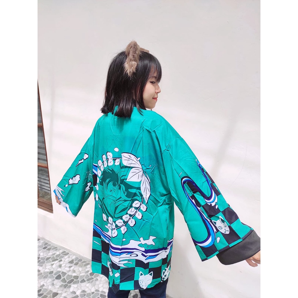 HAORI TANJIRO NEZUKO KIMETSU NO YAIBA CARDIGAN KIMONO