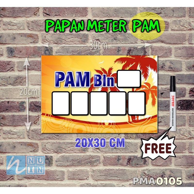 

Nuin Papan Meter Listrik PLN PAM motif Unik - Floral 05