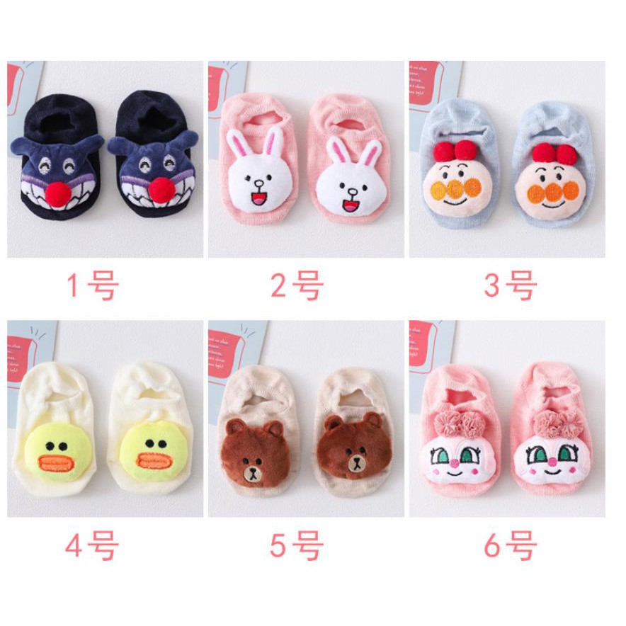 ☀ INDOLAND ☀ R306 Kaos Kaki Bayi Karakter / KaosKaki Bayi Anti Selip/ Kaos Kaki Bayi Korea Import