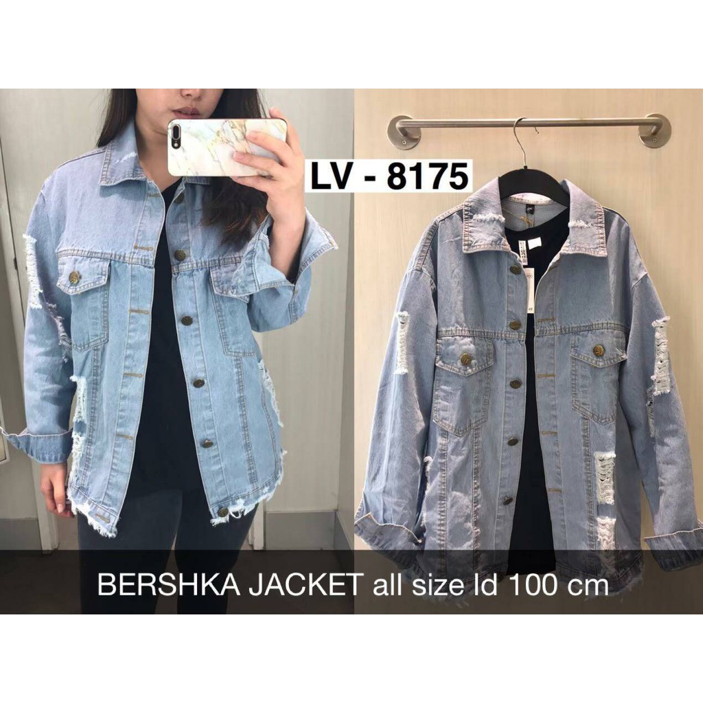 JAKET JEANS WANITA BERSKHA JACKET ALL SZ LD 100CM