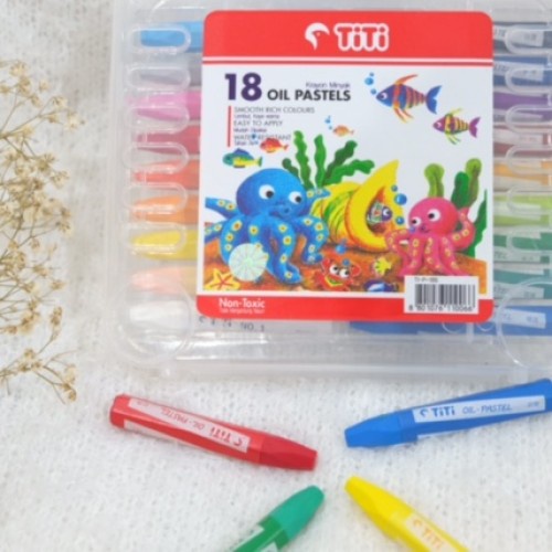 

RB SOS Oil Pastel TITI 18 Warna / Crayon / Krayon Warna/Crayon Minyak