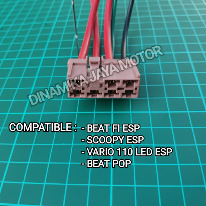 SOCKET SOKET KABEL ACG ECU ECM BEAT FI ESP SCOOPY ESP VARIO 110 LED